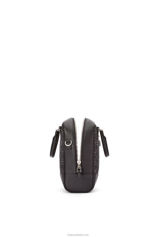Loewe Men Amazona 15 in Anagram jacquard and calfskin 206XF147 Anthracite/Black - Image 4