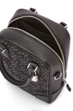Loewe Men Amazona 15 in Anagram jacquard and calfskin 206XF147 Anthracite/Black - Image 7