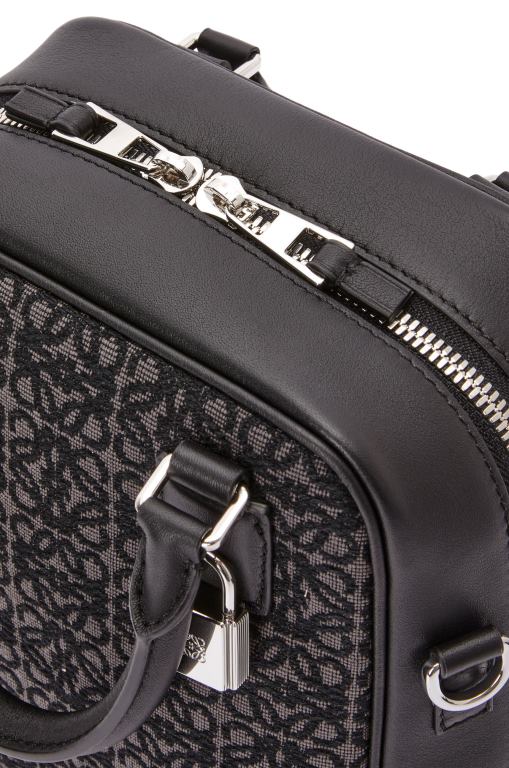 Loewe Men Amazona 15 in Anagram jacquard and calfskin 206XF147 Anthracite/Black - Image 9