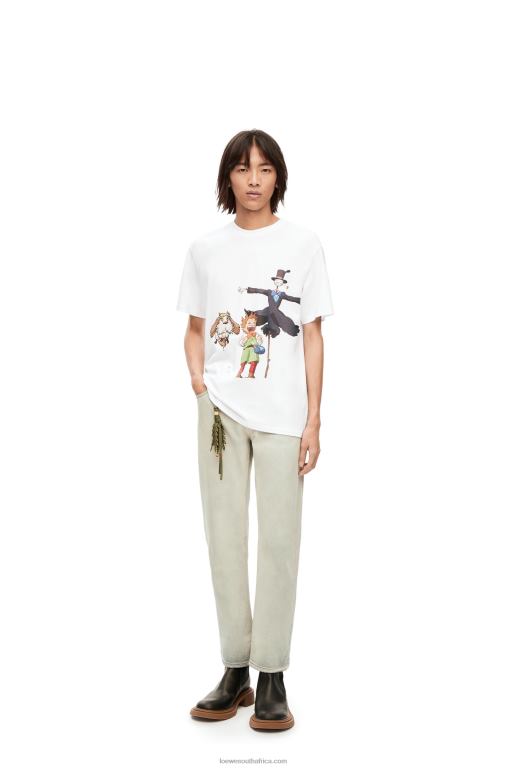Loewe Men Heen, Markl and Turnip Head T-shirt in cotton 206XF831 White - Image 1