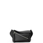 Loewe Men Mini Puzzle bumbag in classic calfskin 206XF279 Black
