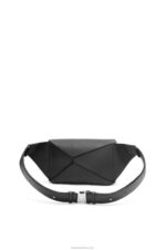 Loewe Men Small Puzzle bumbag in diamond calfskin 206XF566 Black - Image 5