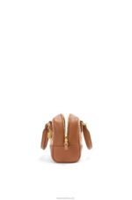 Loewe Women Amazona 16 Square bag in Anagram jacquard and calfskin 206XF163 Tan/Pecan - Image 4