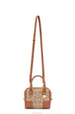 Loewe Women Amazona 16 Square bag in Anagram jacquard and calfskin 206XF163 Tan/Pecan - Image 6