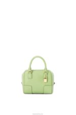 Loewe Women Amazona 16 Square bag in nappa calfskin 206XF137 Light Pale Green