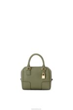 Loewe Women Amazona 16 Square bag in nappa calfskin 206XF165 Avocado Green