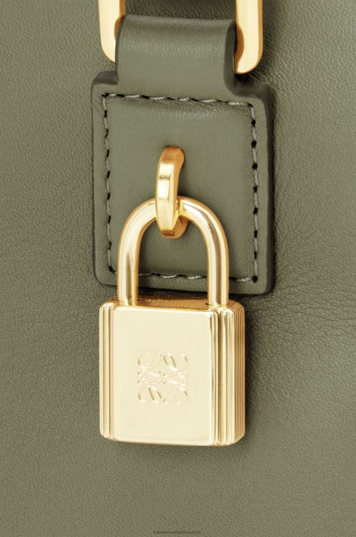 Loewe Women Amazona 16 Square bag in nappa calfskin 206XF165 Avocado Green - Image 10