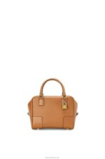 Loewe Women Amazona 19 square bag in nappa calfskin 206XF167 Warm Desert