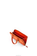 Loewe Women Amazona Pouch in nappa calfskin 206XF283 Orange - Image 6
