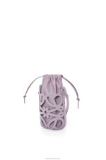 Loewe Women Anagram cut-out pocket in classic calfskin and nappa 206XF550 Pale Aubergine Glaze - Image 3