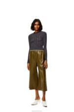 Loewe Women Anagram devore sweater in viscose 206XF1016 Black