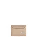 Loewe Women Anagram plain cardholder in pebble grain calfskin 206XF1357 Sand