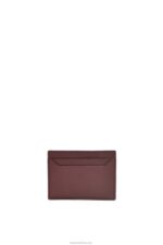 Loewe Women Anagram plain cardholder in pebble grain calfskin 206XF1358 Burgundy - Image 3