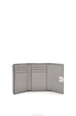 Loewe Women Anagram small vertical wallet in pebble grain calfskin 206XF1208 Pearl Grey - Image 2