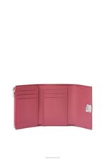Loewe Women Anagram small vertical wallet in pebble grain calfskin 206XF1240 Plumrose - Image 2