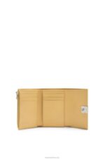 Loewe Women Anagram small vertical wallet in pebble grain calfskin 206XF1264 Dark Butter - Image 2