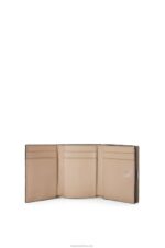 Loewe Women Anagram trifold wallet in pebble grain calfskin 206XF1214 Sand - Image 2
