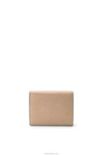 Loewe Women Anagram trifold wallet in pebble grain calfskin 206XF1214 Sand - Image 5