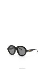 Loewe Women Aviator sunglasses in acetate 206XF1485 Black - Image 3