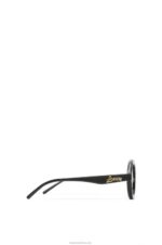 Loewe Women Aviator sunglasses in acetate 206XF1485 Black - Image 4
