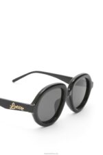 Loewe Women Aviator sunglasses in acetate 206XF1485 Black - Image 5