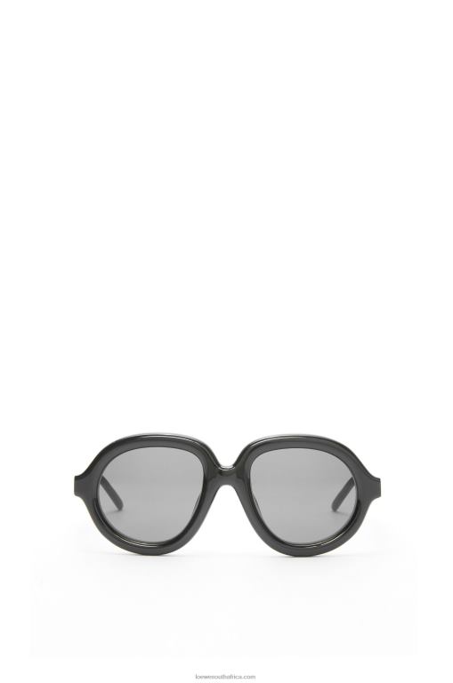 loewe_women_aviator_sunglasses_in_acetate_206xf1485_black.jpg Loewe Women Aviator sunglasses in acetate 206XF1485 Black - Image 1