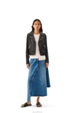 Loewe Women Biker jacket in nappa lambskin 206XF1138 Black