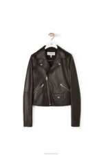 Loewe Women Biker jacket in nappa lambskin 206XF1138 Black - Image 5