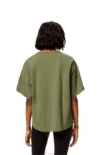 Loewe Women Boxy fit T-shirt in cotton 206XF827 Sage - Image 3