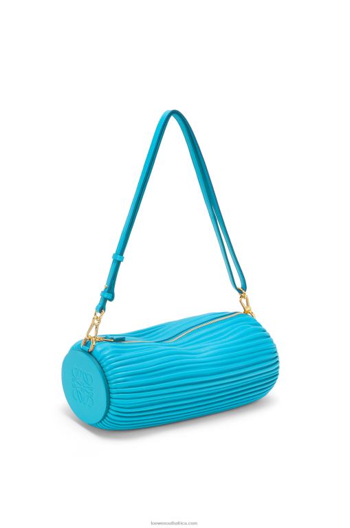 loewe_women_bracelet_pouch_in_nappa_calfskin_206xf591_cyan.jpg Loewe Women Bracelet pouch in nappa calfskin 206XF591 Cyan - Image 1
