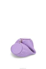 Loewe Women Bracelet Pouch in pleated nappa 206XF376 Light Mauve - Image 3