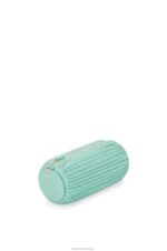 Loewe Women Bracelet Pouch in pleated nappa 206XF398 Fresh Mint - Image 4