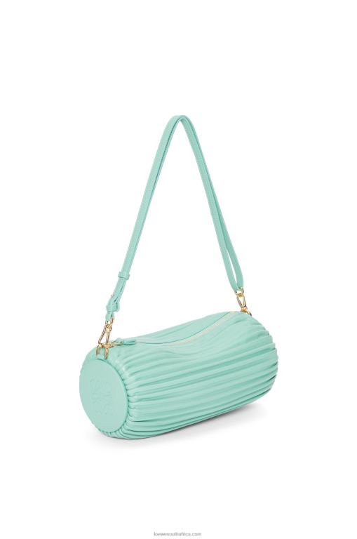 loewe_women_bracelet_pouch_in_pleated_nappa_206xf398_fresh_mint.jpg Loewe Women Bracelet Pouch in pleated nappa 206XF398 Fresh Mint - Image 1