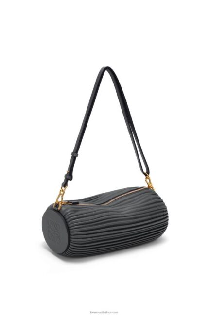 Loewe Women Bracelet Pouch in pleated nappa 206XF632 Black