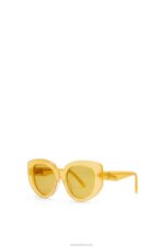 Loewe Women Butterfly sunglasses in acetate 206XF1505 Canary Yellow - Image 2