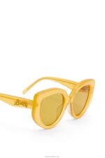 Loewe Women Butterfly sunglasses in acetate 206XF1505 Canary Yellow - Image 4