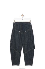 Loewe Women Cargo jeans in denim 206XF1179 Blue Denim - Image 5