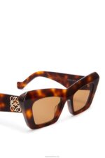 Loewe Women Cateye sunglasses in acetate 206XF1480 Brown Havana - Image 5