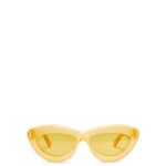 Loewe Women Cateye sunglasses in acetate 206XF1504 Canary Yellow