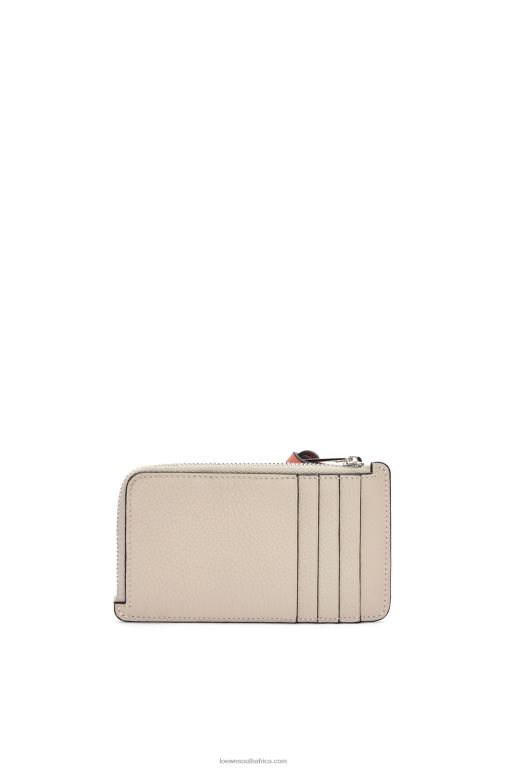 Loewe Women Coin cardholder in soft grained calfskin 206XF1337 Light Oat/Honey - Image 2