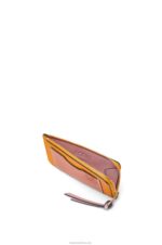 Loewe Women Coin cardholder in soft grained calfskin 206XF1408 Mandarin/Coral Reef - Image 3