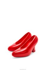 Loewe Women Comic lacquered foam pump in light foam rubber 206XF733 Shiny Red - Image 2
