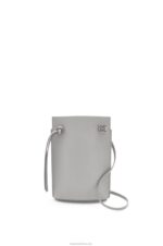 Loewe Women Dice pocket in classic calfskin 206XF572 Pearl Grey