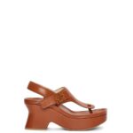 Loewe Women Ease flatform in lambskin 206XF682 Tan
