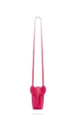 Loewe Women Elephant Pocket in classic calfskin 206XF604 Ruby Red Glaze - Image 4