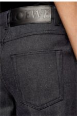 Loewe Women Fisherman jeans in denim 206XF1196 Navy Blue - Image 4