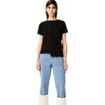 Loewe Women Fisherman jeans in denim 206XF1197 Indigo
