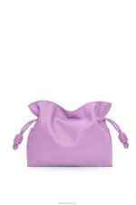 Loewe Women Flamenco clutch in nappa calfskin 206XF357 Guimauve