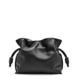 Loewe Women Flamenco clutch in nappa calfskin 206XF362 Black