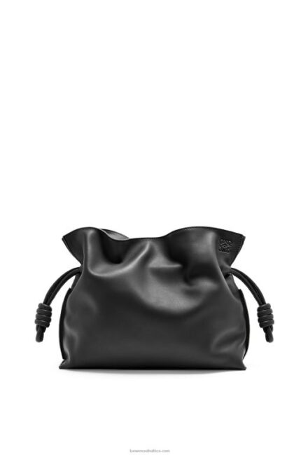 Loewe Women Flamenco clutch in nappa calfskin 206XF362 Black
